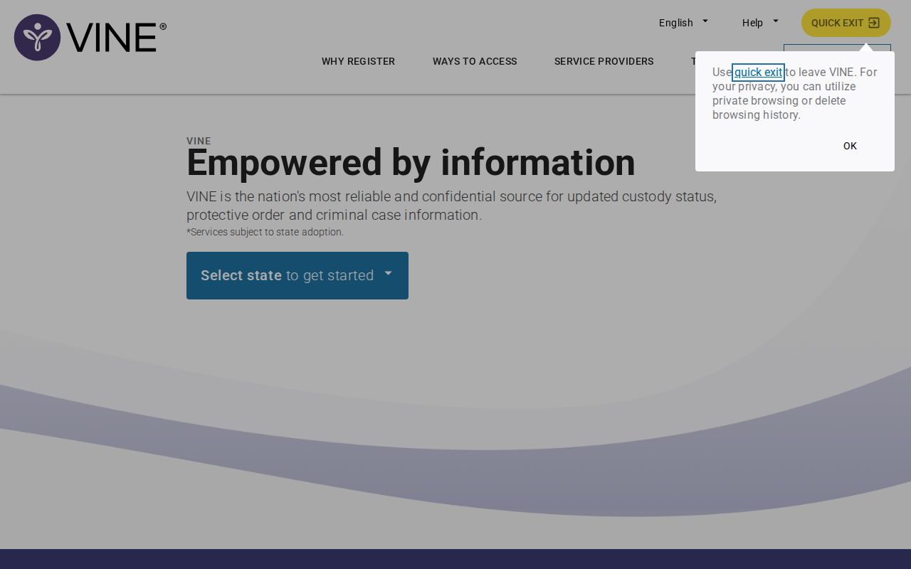 Illinois VINE custody notification service linked for Shelby County